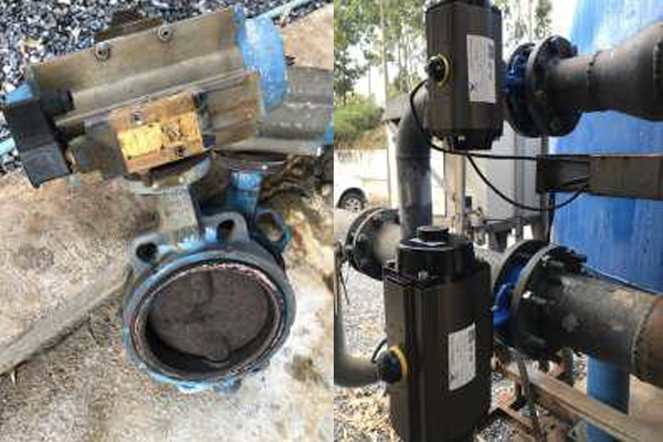<strong>Project : </strong> New On-Off Butterfly Valve with remove and  installation