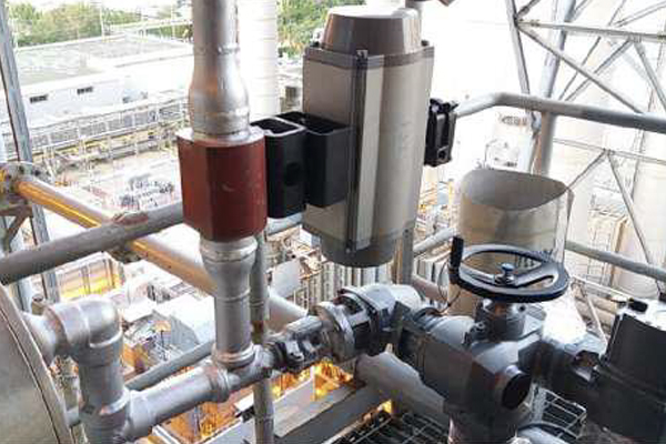 <strong>Project : </strong> Modify Piping with supply Metal Seat Ball  Valve with AUMA Electric Actuator for Steam Blow Down Tank