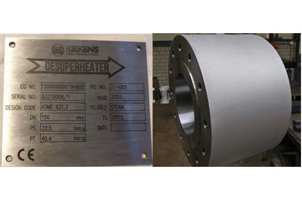 <strong>Project : </strong> Supply Kiekens Desuperheater Venturi Type  DN150